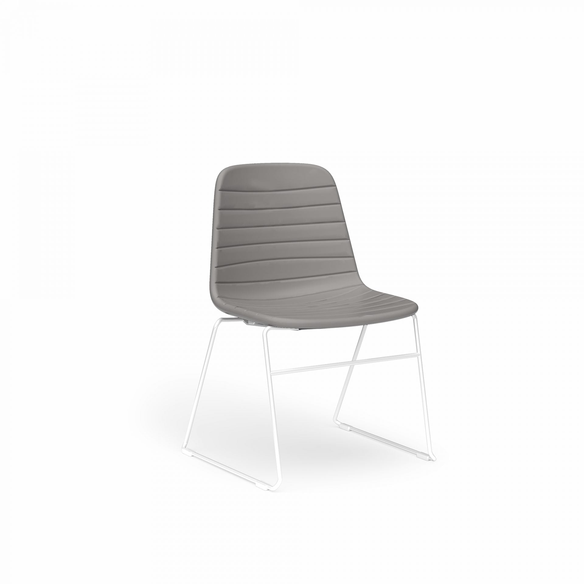 Sofia Chair with Sled Powdercoated Base