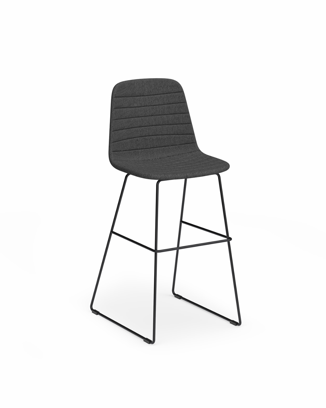 Sofia Barstool with Sled Powdercoated Base
