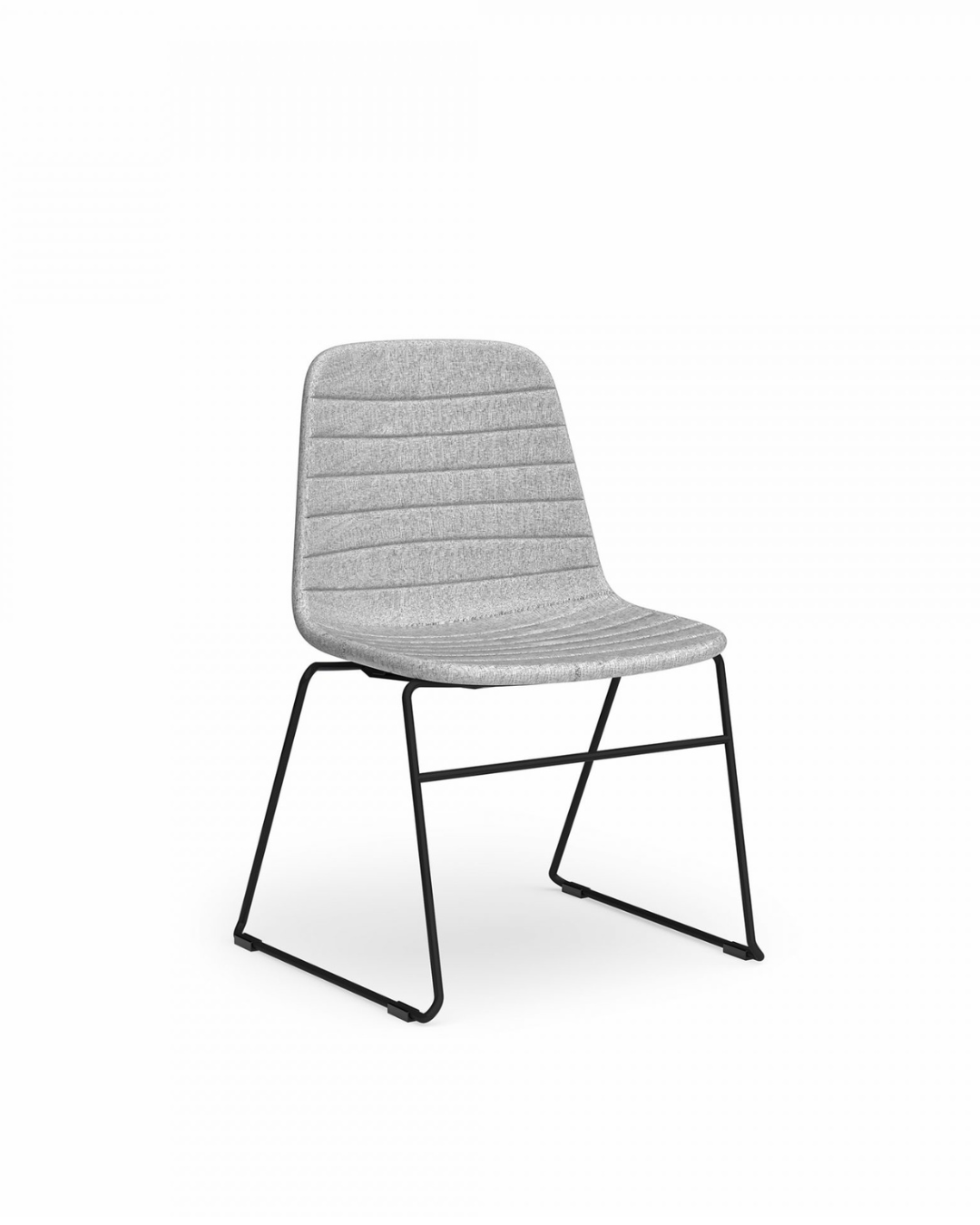 Sofia Chair with Sled Powdercoated Base