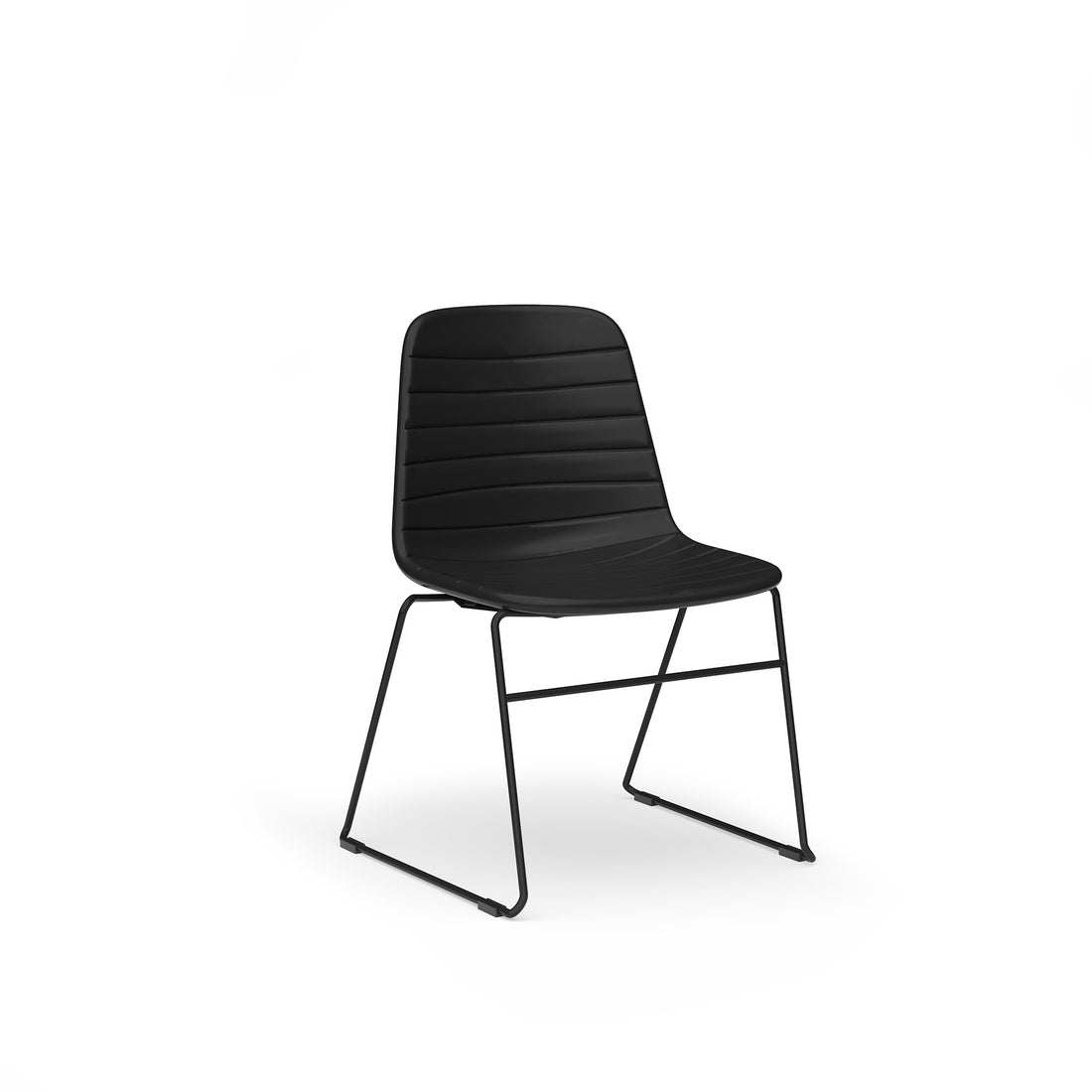 Sofia Chair with Sled Powdercoated Base