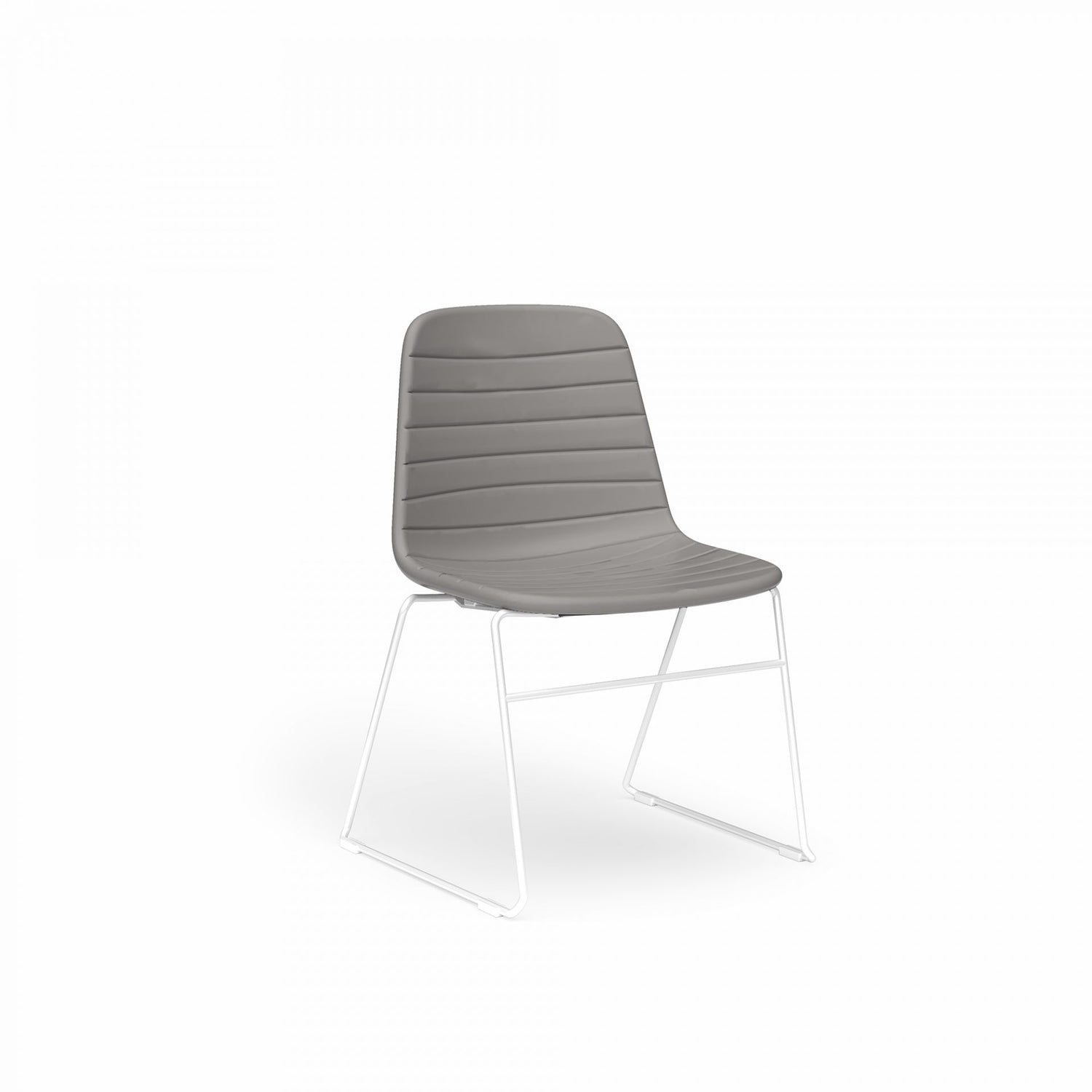 Sofia Chair with Sled Powdercoated Base